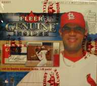 2004 Fleer Genuine Insider Baseball Box