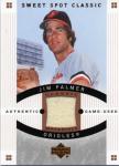 Jim Palmer Sweet Spot Classic Materials Game-Used Card
