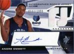 Andre Emmett Level 2 Autographed Rookie Jersey Card