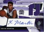 Kevin Martin Level 2 Autographed Rookie Jersey Card