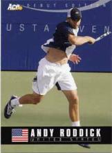2005 Ace Authentic Debut Edition Andy Roddick Card - Front Design