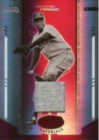 Satchel Paige 2004 Leaf Certified 
	Materials Baseball Card