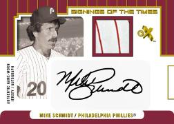 2004 Fleer E-X MLB Signings of the Times Card - Mike Schmidt