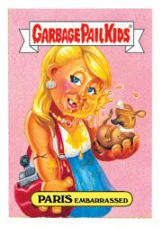 Garbage Pail Kids Series 4 - Paris Embarrassed Card