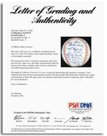 PSA Letter of Authenticity