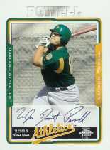 2005 Topps Chrome Baseball Series 2 - Landon Powell Autographed Rookie Card