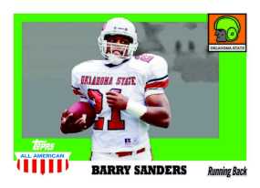 2005 Topps All American Football Barry Sanders Card