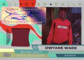 Topps Dwyane Wade Autographed and Game-Used Card