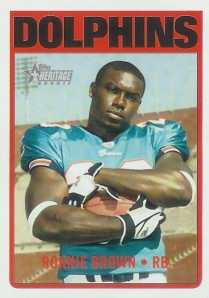 2005 Topps Heritage Ronnie Brown Rookie Card